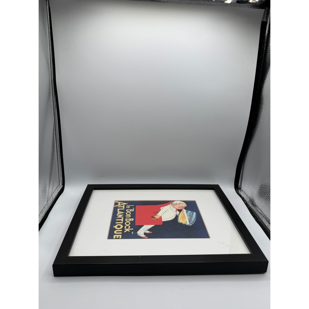 Leonetto Cappiello Le Bon Bock Atlantique Framed Vintage Ad Art Print 11x14 - Picture 8 of 12